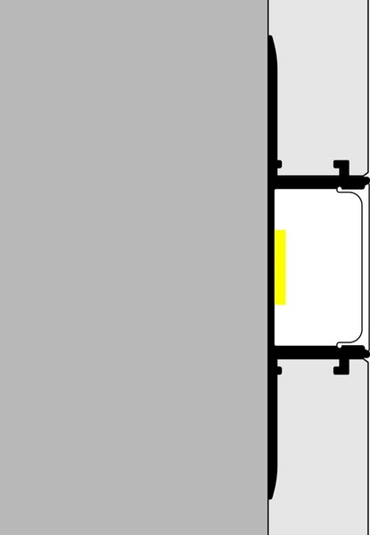 Profilo Led per piastrelle Bird per strisce Led 12-24V da incasso 2 metri in alluminio M LEDME