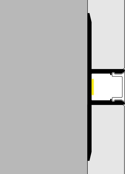 Profilo Led per piastrelle Orer per strisce Led 12-24V da incasso 2 metri in alluminio M LEDME