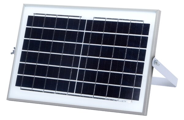 Faro Led 25W Nero con pannello solare IP67 Bianco freddo 6500K Dimmerabile con telecomando e crepuscolare Aigostar