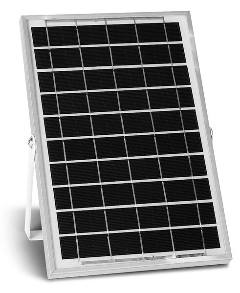 Faro Led 50W Nero con pannello solare IP66 Bianco freddo 6500K Dimmerabile con telecomando e crepuscolare Aigostar