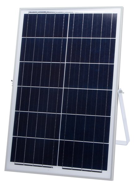 Faro Led 100W Nero con pannello solare IP67 Bianco freddo 6500K Dimmerabile con telecomando e crepuscolare Aigostar