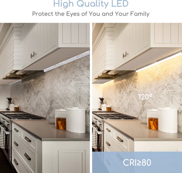 Reglette Led sottopensile 4W da 30cm Bianco caldo 3000K Aigostar