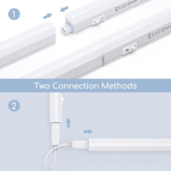 Reglette Led sottopensile 4W da 30cm Bianco caldo 3000K Aigostar