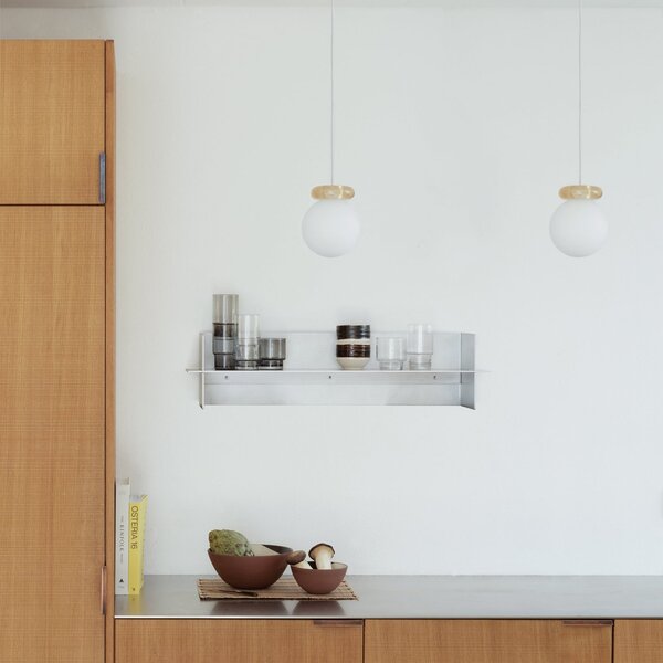 Lampada a sospensione Normann Copenhagen, Hinx, dimmerabile, Beige, Cucina, Vetro, Design