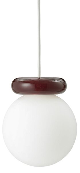 Lampada a sospensione Normann Copenhagen, Hinx, dimmerabile, Rosso, Cucina, Vetro, Design