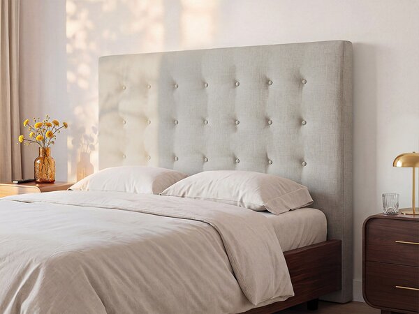 Testata trapuntata 140 cm Tessuto Beige - FRANCESCO