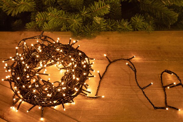 Mini Luci di Natale con 8 Giochi 300 Luci 14,9 Metri Uso Esterno