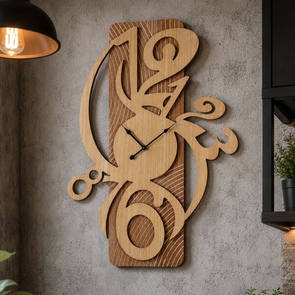 Orologio da Parete Moderno Effetto Legno
