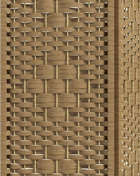 HOMCOM Paravento Interno in Legno, Separatore di Ambiente, Parete Pieghevole 4 Pannelli, 160x170 cm, Legno Naturale | Aosom Italy