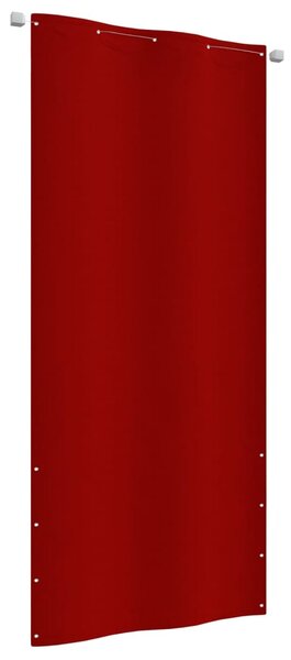 Paravento per Balcone Rosso 100x240 cm in Tessuto Oxford