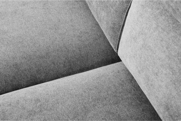 DecHome Divano Angolare 3 Posti Moderno con Chaise Longue Letto Estraibile Vano Contenitore in Tessuto Dimensioni 266x153x98 cm colore Grigio Chiar