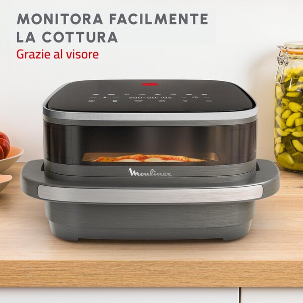 Moulinex Friggitrice ad Aria 4 Litri Potenza 2200W con Timer e Termostato Regolabile Easy Fry XL Surface - AL402HF0