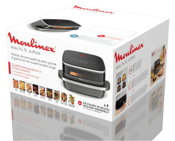 Moulinex Friggitrice ad Aria 4 Litri Potenza 2200W con Timer e Termostato Regolabile Easy Fry XL Surface - AL402HF0
