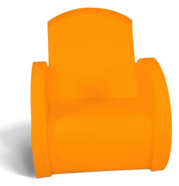 Poltrona seduta in polietilene SUNSET Dimensioni 77x82x h 96 cm Per arredare al meglio uno spazio in giardino o a bordo piscina uso interno esterno Ocra