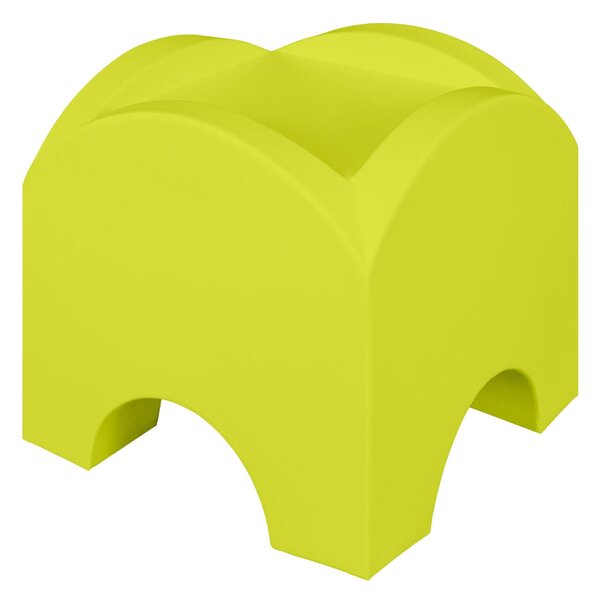 Tavolo basso In Polietilene Modello SUNSET Dimensioni 50x50x h 45 cm Per arredare al meglio uno spazio in giardino o a bordo piscina uso interno esterno colore kiwi