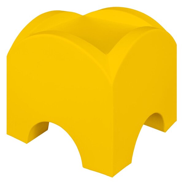 Tavolo basso In Polietilene Modello SUNSET Dimensioni 50x50x h 45 cm Per arredare al meglio uno spazio in giardino o a bordo piscina uso interno esterno colore Giallo