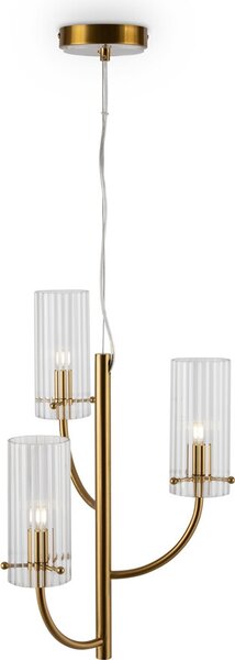 Lampada a sospensione glamour in cristallo Arco Maytoni MOD223PL-03BS