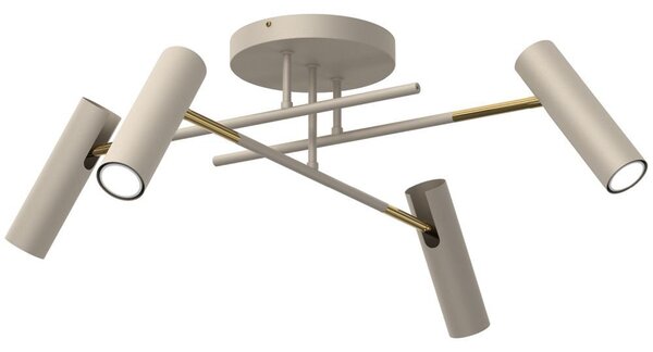 Axion 4xGU10 8W Luminex crema lampada da soffitto con riflettore minimalista