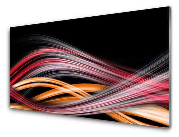 Quadro su vetro Grafica astratta 100x50 cm 2 appendini