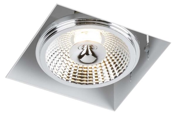 Lampada da incasso bianca quadrata orientabile con 1 attacco GU10 da 18 W KOMORO 7322 Shilo