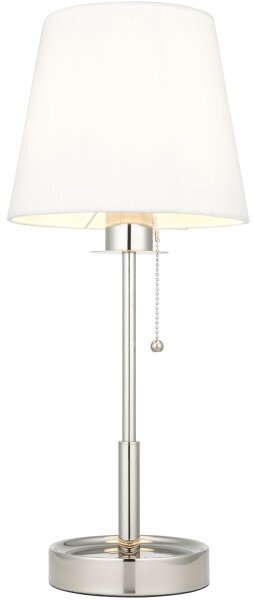 Endon 99596 - Lampada da tavolo 1xE27/10W/230V bianca/cromo lucido