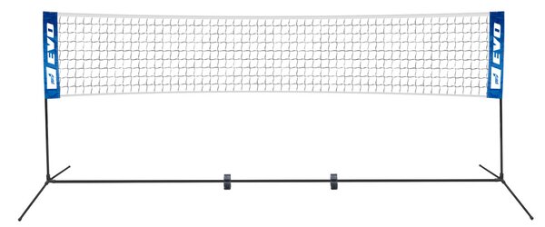 Rete Impermeabile Portatile per Beach Volley 5x0,77m con Paletti e Borsa Bianca
