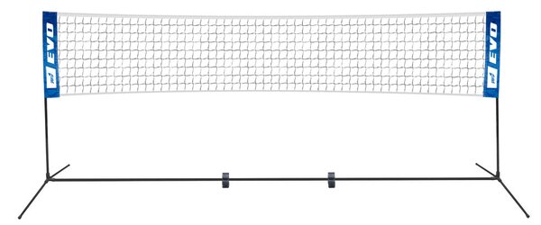 Rete Impermeabile Portatile per Beach Volley 5x0,77m con Paletti e Borsa Bianca
