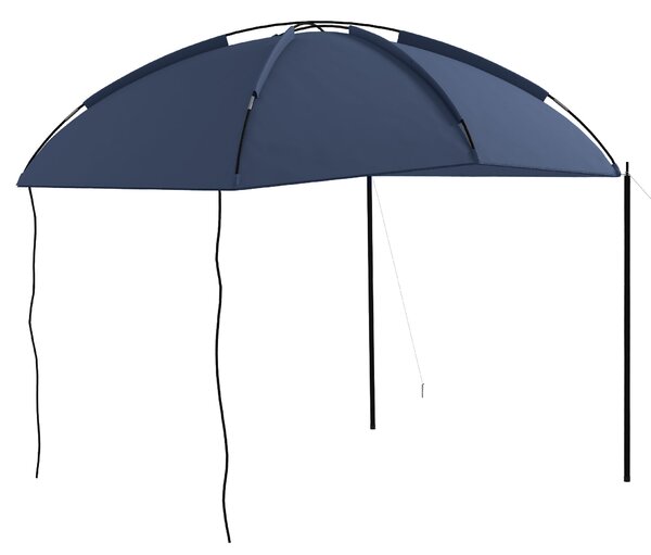 Tendalina ad Arco Portatile con Paletti Regolabili 290x278x230-260 cm in Poliestere e Acciaio Blu