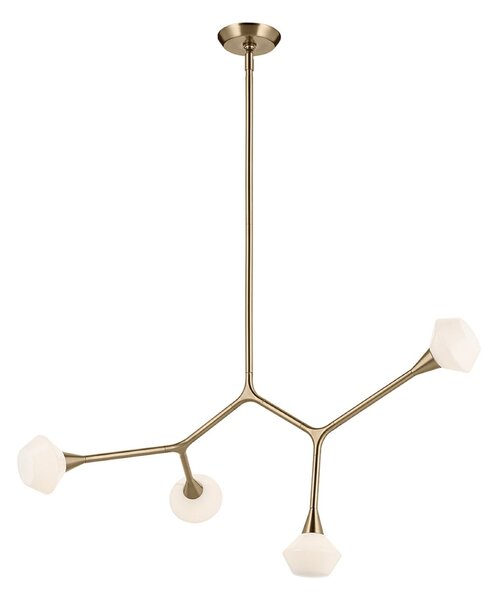 Lampada a sospensione KICHLER, Cassius, Bronzo / Ottone anticato, Soggiorno, Metallo, Moderno