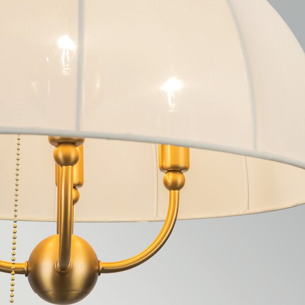 Lampada a sospensione Elstead, Crosby, dimmerabile, Beige, Soggiorno, Metallo, Vintage