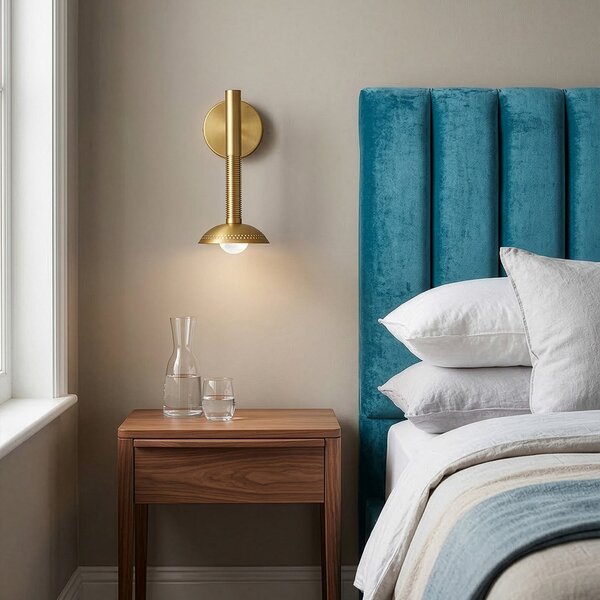 Applique da parete Elstead, Arden, dimmerabile, Dorato / Ottone, Soggiorno, Alluminio, Moderno