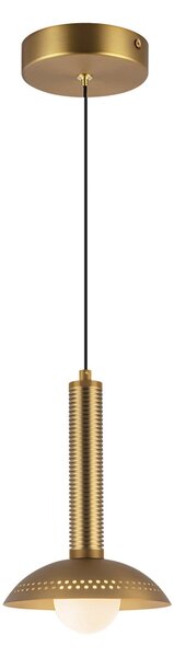 Lampada a sospensione Elstead, Arden, dimmerabile, Dorato / Ottone, Soggiorno, Alluminio, Moderno