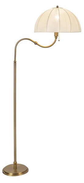 Lampada da terra Elstead, Crosby, Beige, Soggiorno, Metallo, Vintage