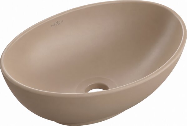 Mexen Elza lavabo da appoggio 40 x 33 cm, cappuccino opaco - 21014064