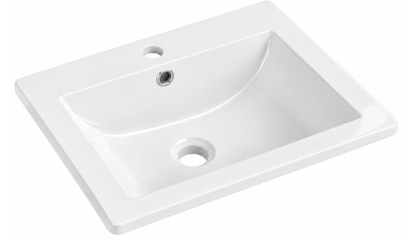 Mexen Lora lavabo da incasso 53 x 46 cm, bianco - 25365300