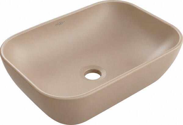 Mexen Rita lavabo da appoggio 45 x 32 cm, cappuccino opaco - 21084564