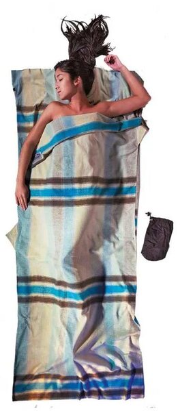 Lenzuolo da viaggio Cocoon in flanella di cotone Beige 220 x 90 cm Beige 220 x 90 cm