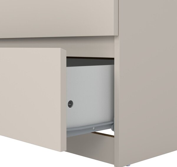 Cassettiera color crema 77x121x50 cm Naia – Tvilum