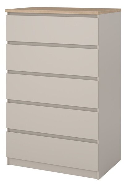 Cassettiera color crema 77x121x50 cm Naia – Tvilum