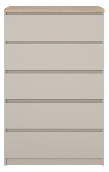 Cassettiera color crema 77x121x50 cm Naia – Tvilum