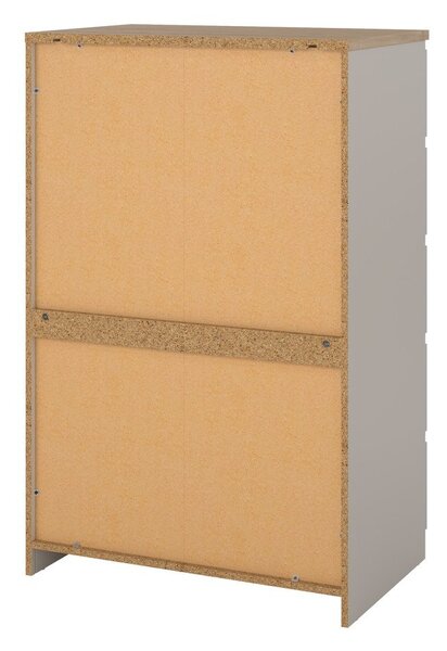 Cassettiera color crema 77x121x50 cm Naia – Tvilum