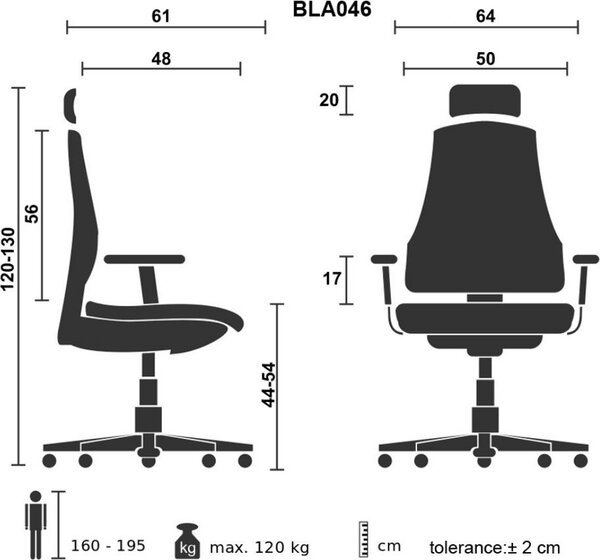 Icon Space Sedia Ergonomica con Ruote Braccioli e Poggiatesta in Tessuto Mesh colore Cuoio - Bella