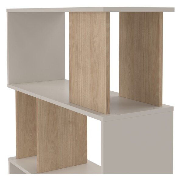 Libreria color crema con effetto rovere 80x173,5x29,5 cm Maze – Tvilum