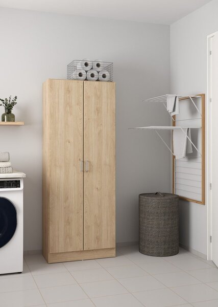 Armadio di colore naturale con effetto rovere 70x181x36 cm Focus – Tvilum