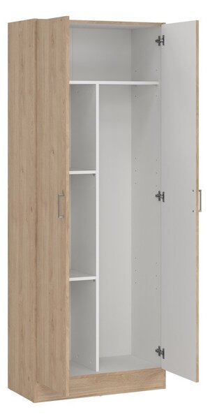 Armadio di colore naturale con effetto rovere 70x181x36 cm Focus – Tvilum