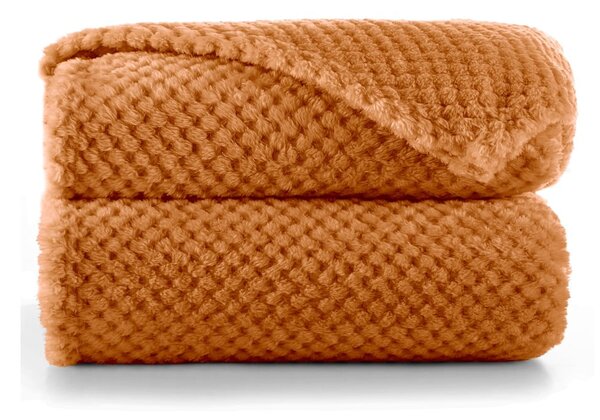 Coperta in microfibra arancione scuro, 220 x 240 cm Henry - DecoKing