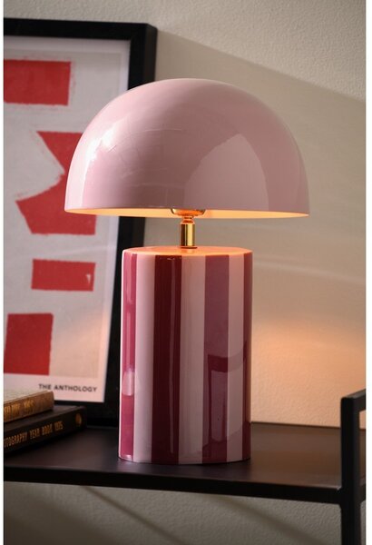 Lampada da tavolo viola in metallo (altezza totale 34 cm) Rayado – Leitmotiv