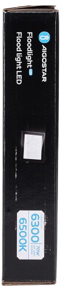 Faro proiettore Led Slim 70W Nero da esterno IP65 Bianco freddo 6500K Aigostar