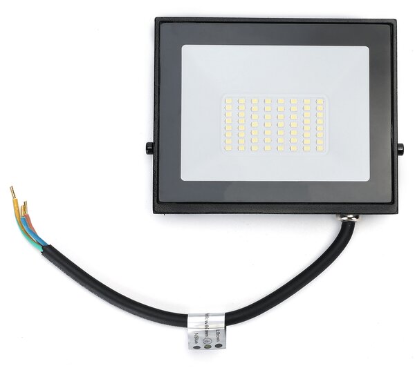 Faro proiettore Led Slim 30W Nero da esterno IP65 Bianco freddo 6500K Aigostar