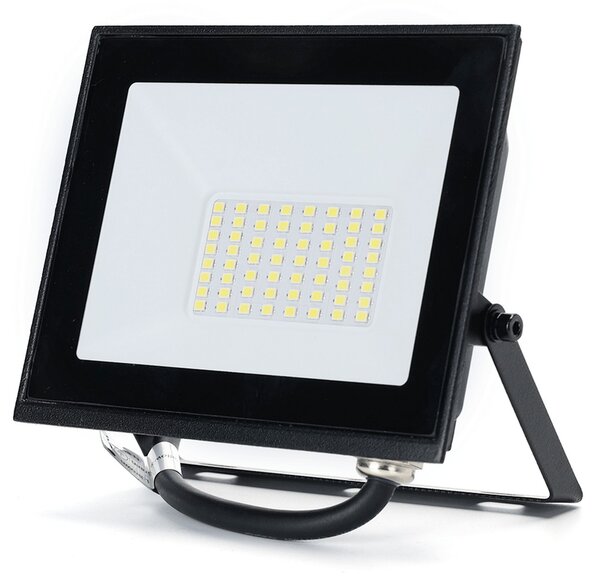 Faro proiettore Led Slim 30W Nero da esterno IP65 Bianco freddo 6500K Aigostar